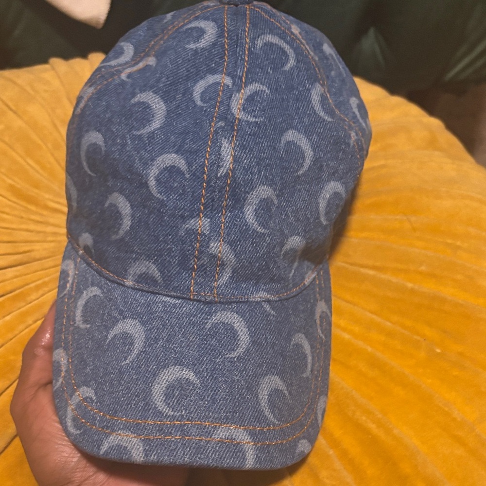 Marine Serre Blue Denim Cap!